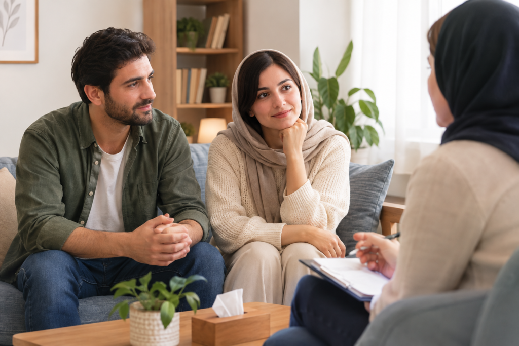 مشاوره زوجین، جلسه زوج درمانی
