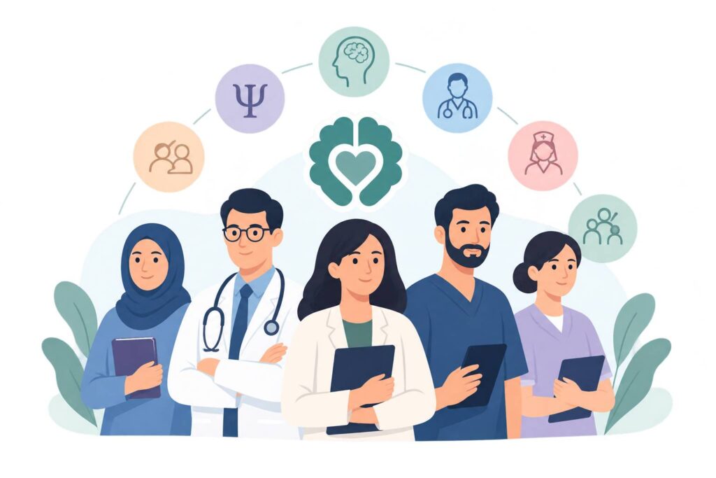 تیم متخصص سلامت روان آنلاین